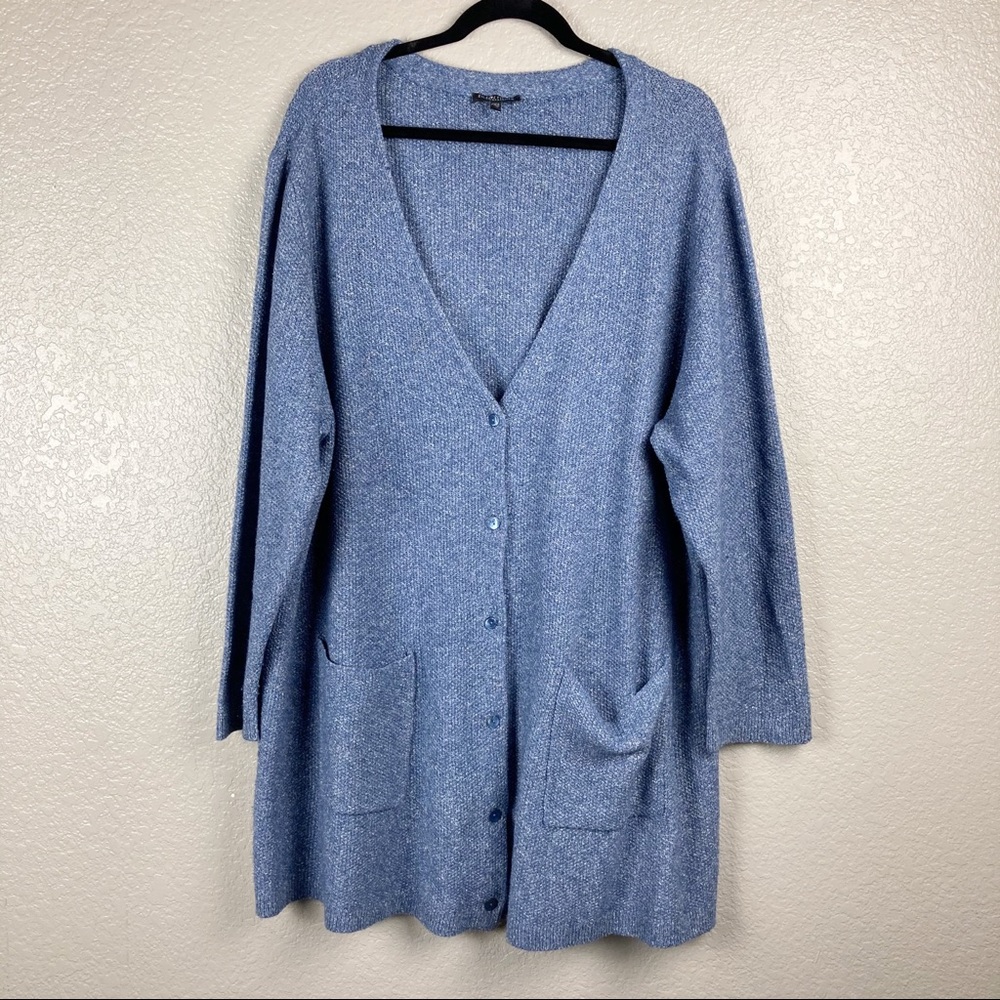 Eileen Fisher Woman Wool/Silk Blend Cardigan Sz 3X
